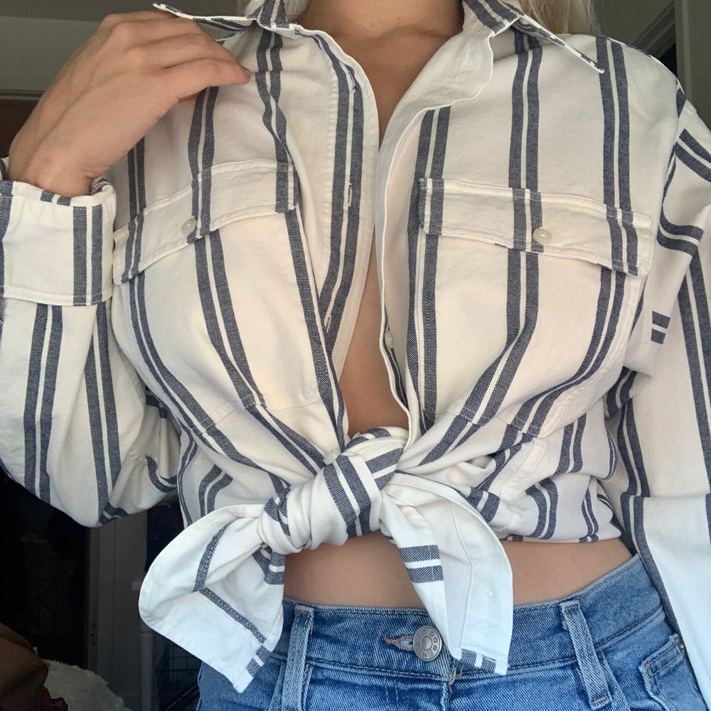 John Galt Oversized Button Up Shirt